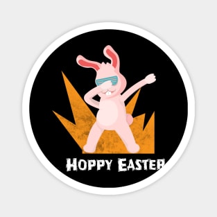 Dabbing Easter Bunny Magnet